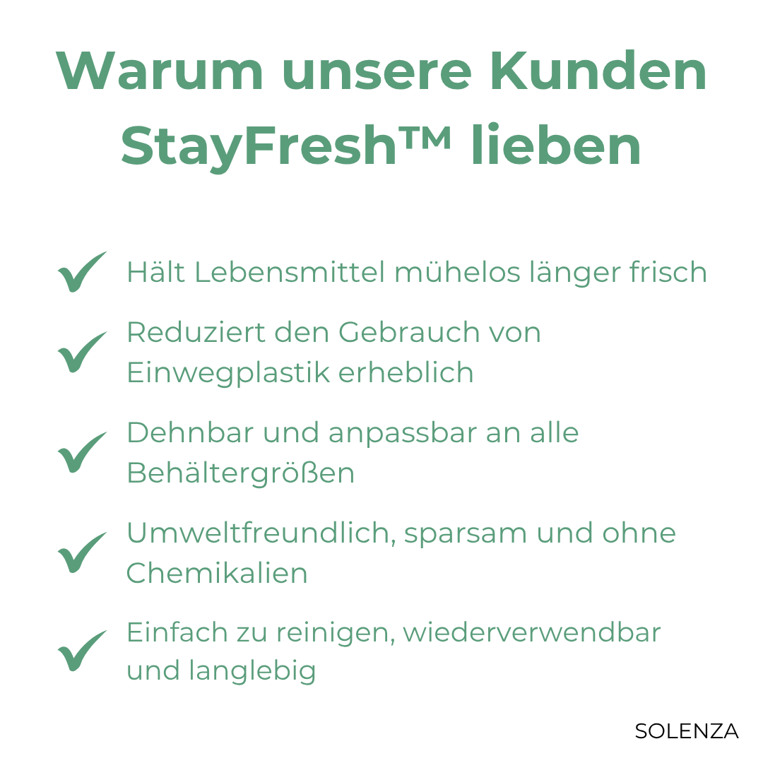 Letzter Tag -50% | StayFresh™ Wiederverwendbare Abdeckungen (100 Stück)
